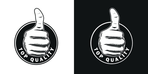 thumb up hand logo for your design component - obrazy, fototapety, plakaty