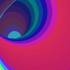 Color Swirl Warmhole Vortex Twist Generative Art background illustration