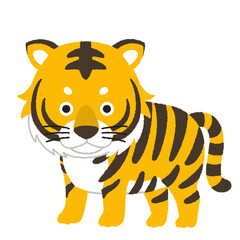 干支の寅年（とらどし）のイラスト