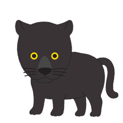 黒ひょうのイラスト