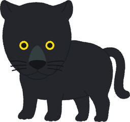 黒ひょうのイラスト