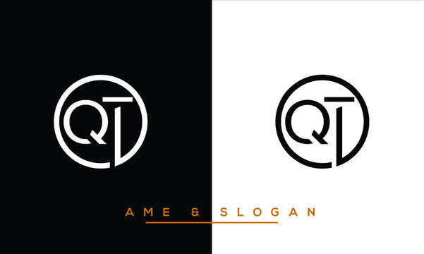 QT,  TQ,  Q,  T   Abstract Letters Logo Monogram