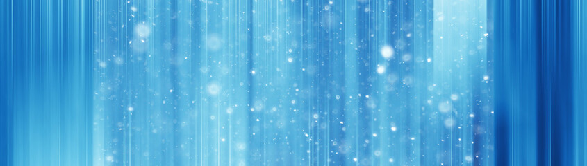 blue snow lines background / abstract background christmas blue snowflakes blurred background, snow flakes