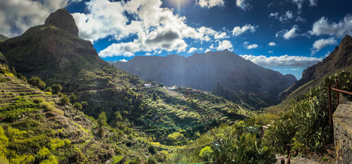 Masca valley, Tenerife, Spain - High  Repolution Panoramic Image