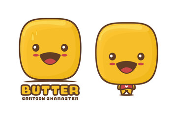 cute butter mascot