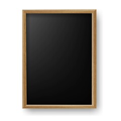 Wooden Frame And Isolated White Background With Gradient Background, Vector Illustration
