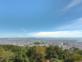 Fototapeta na wymiar 眉山からの風景、徳島