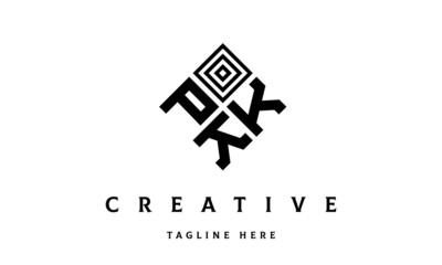 PKK square three latter logo vector	