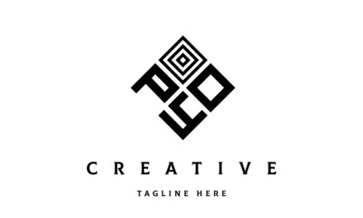 POY square three latter logo vector	
