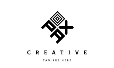 Obraz premium PXA square three latter logo vector