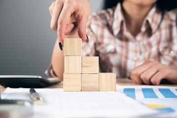 cubes on the working documents