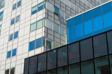 Fototapeta na wymiar Modern office buildings in Manchester, United Kingdom 