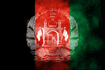 Close-up of  Afghanistan flag