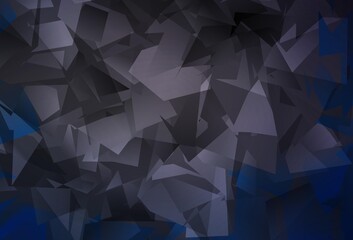 Obraz premium Dark Gray vector triangle mosaic texture.
