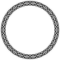 Ring mit griechische und römische muster auf einem isolierten weißen Hintergrund.