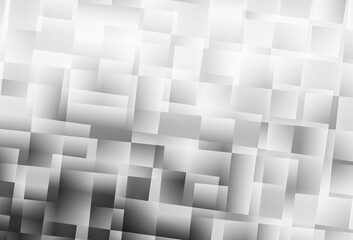 Naklejka premium Light Gray vector pattern in square style.