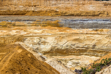 clay mining in Brueggen in Germany