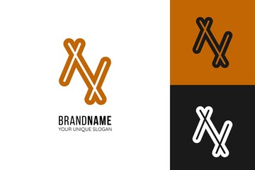 n logo.Vector stock,template.illustration of a symbol of a person with an arrow