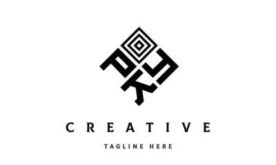 PYK square three latter logo vector