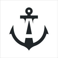 Anchor icon with letter A in the middle.