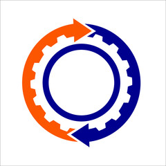gear with arrows