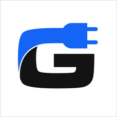 letter G with electric jak © Nuzart