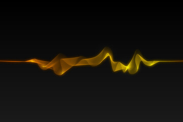 Abstract flowing wavy lines