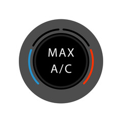 Color detail with the air conditioning button