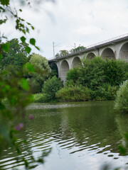 Fototapeta premium Talbruecke on the Obersee