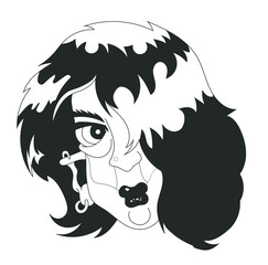 Dame mâture coquette