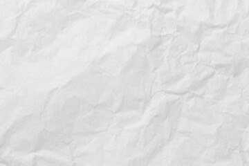 White wrinkled art paper background.