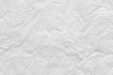 White wrinkled art paper background.