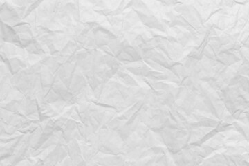 White wrinkled art paper background.