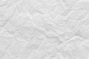 White wrinkled art paper background.