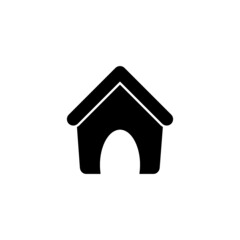 Dog house icon isolated on white background