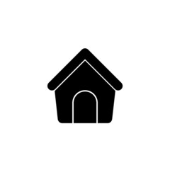 Dog house icon isolated on white background