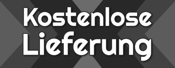 Kostenlose Lieferung - text written on striped black background