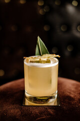 cocktail with cinnamon