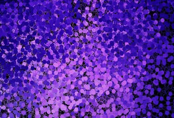 Dark Purple, Pink vector background with bubbles.