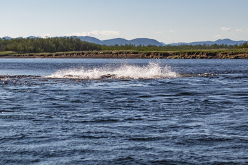 river in the mountains
