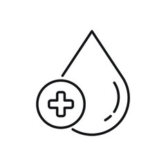 Obraz premium drop blood icon design template