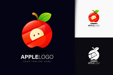 Obraz premium Apple logo design with gradient