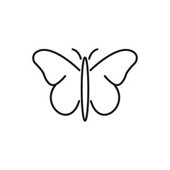 Butterfly outline icon. linear style sign for mobile concept and web design