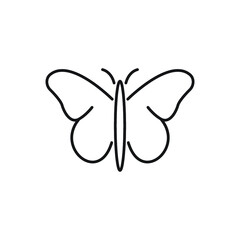 Butterfly outline icon. linear style sign for mobile concept and web design