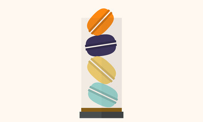 Candy dishes, macaroons, colorful brownies, bake, pastry chef, sweet, sugar, homemade, glass flask, clear container, almond flour cookies, gluten free, cookie bowl