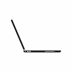 laptop side profile icon illustration