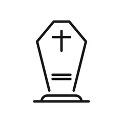 Tombstone with christian cross grave gravestones