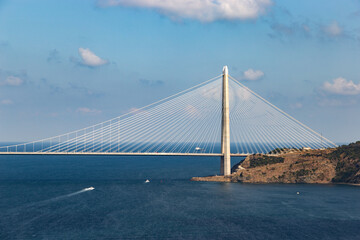 Yavuz Sultan Selim Bridge of Istanbul. Turkey