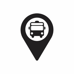 Bus icon. Flat design