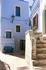 Fototapeta na wymiar South Italy in summer. Casamassima, the blu village in Apulia